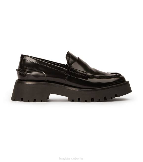 Slipper| de Tony Bianco Frauen Brooklyn-Freizeitschuhe Schwarz hochglänzend 4624583